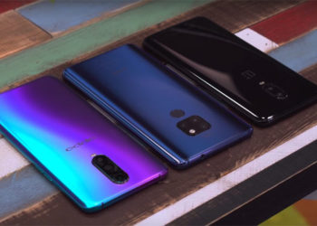 Сравнение OnePlus 6T, Oppo RX17 Pro и Huawei Mate 20 на видео