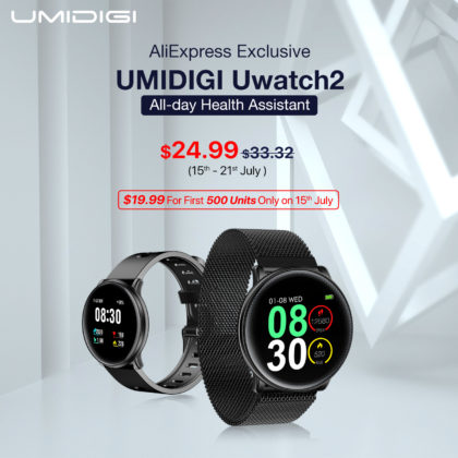 Смарт-часы Umidigi Uwatch 2 показали на видео